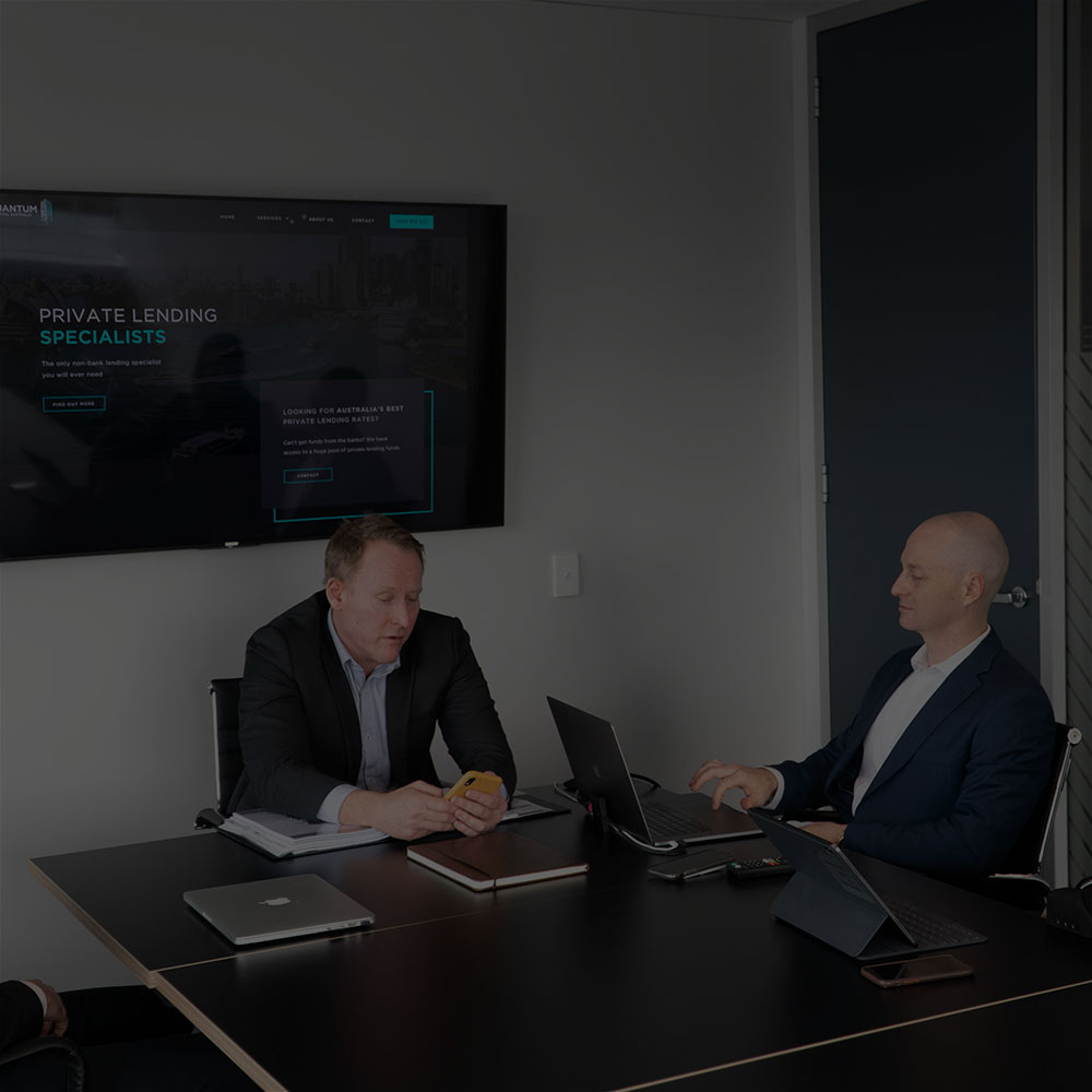 two businessmen in a meeting