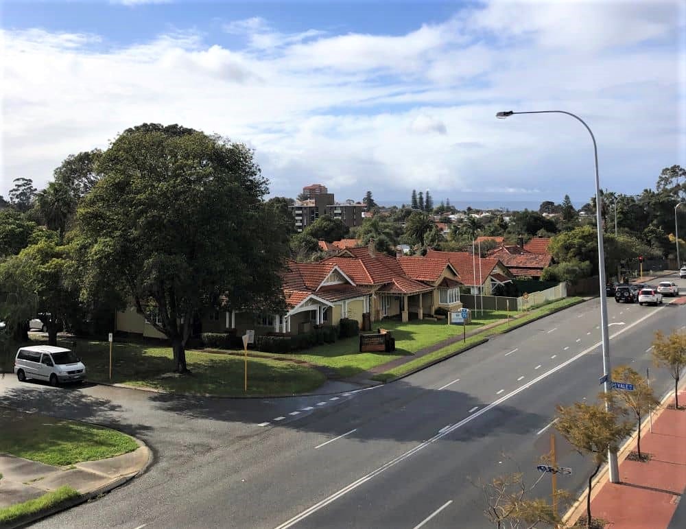 Street aerial view.