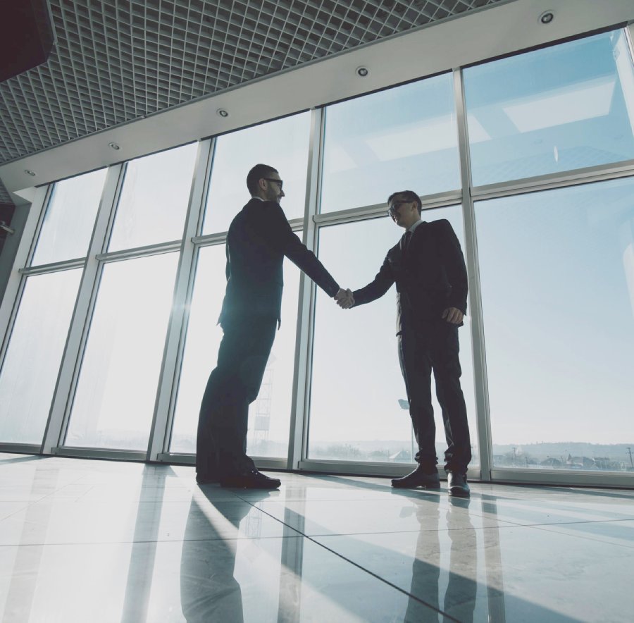 Hand shakes in commercial property