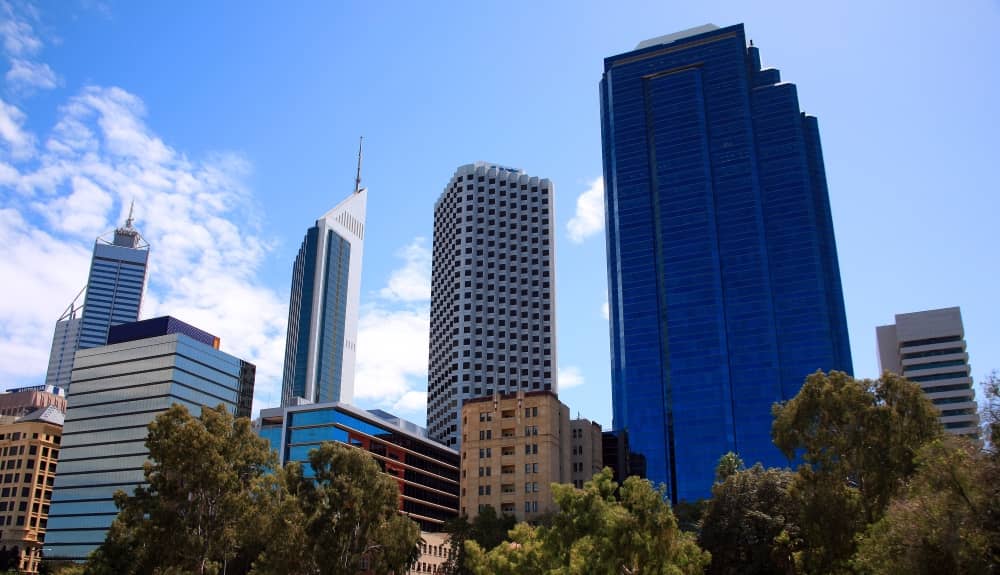 Buildings in Perth CBD.